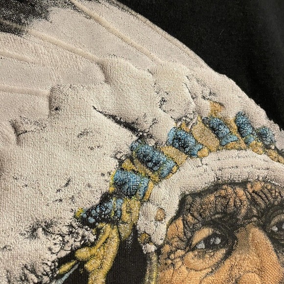 Screen Stars Best T Shirt Large Graphic Black Vintage American Indian Ch… - Picture 3 of 6